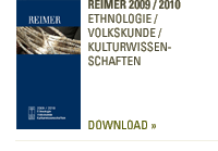 Reimer Verlag 2009-2010 | Ethnologie / Volkskunde / Kulturwissenschaften